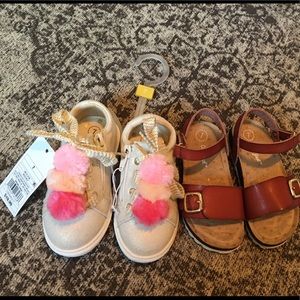 New!! 2 Pair of Cat & Jack Toddler Shoes